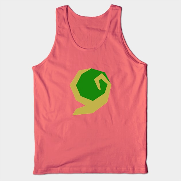 Green Kokiri Emerald Tank Top by lowpolyshirts